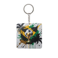 World Cup 2026 Jamaica Keychain Football Fan Gift Soccer Key Ring