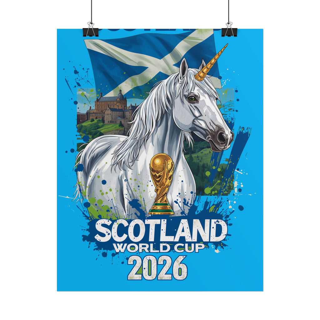 Scotland Soccer Poster 2026 World Cup Tartan Army Wall Art Football Print