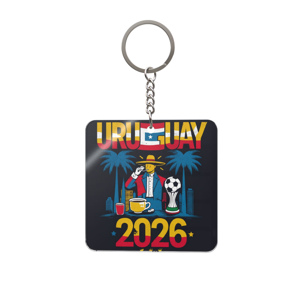 World Cup 2026 Uruguay Keychain Football Fan Gift Soccer Key Ring