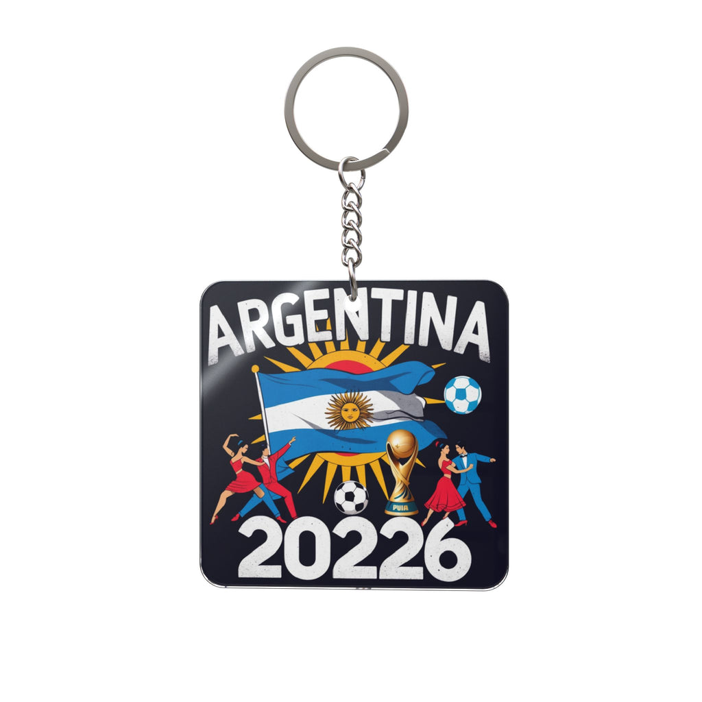 World Cup 2026 Argentina Keychain Football Fan Gift Soccer Key Ring