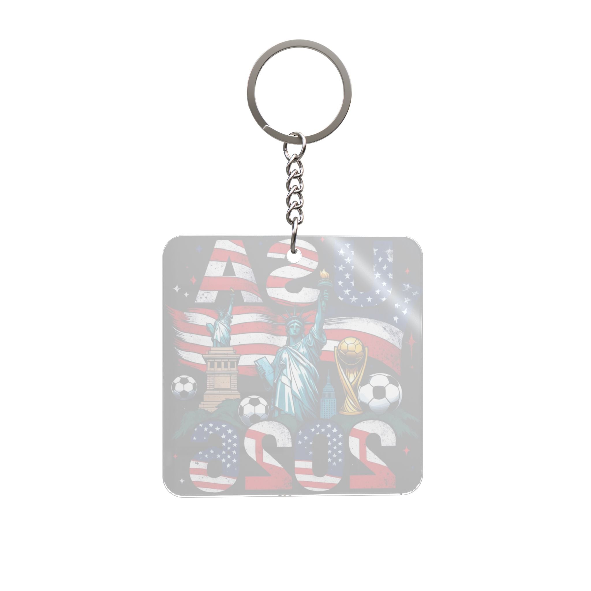 World Cup 2026 United States Keychain Football Fan Gift Soccer Key Ring