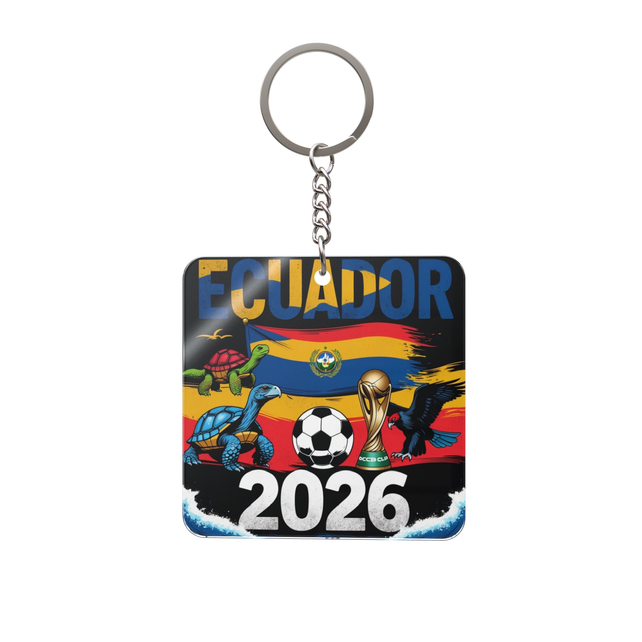 World Cup 2026 Ecuador Keychain Football Fan Gift Soccer Key Ring
