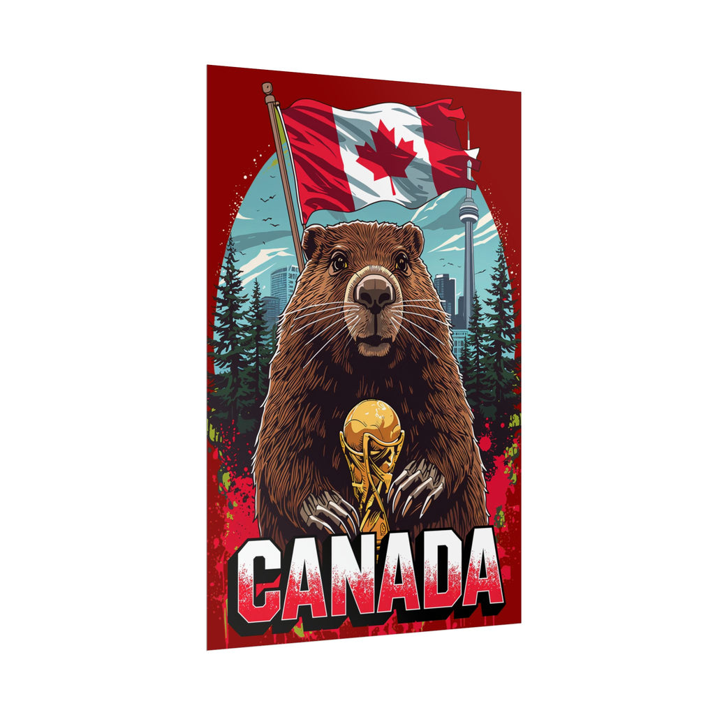 Canada Soccer Poster 2026 World Cup Wall Art Canadian Football Team Print