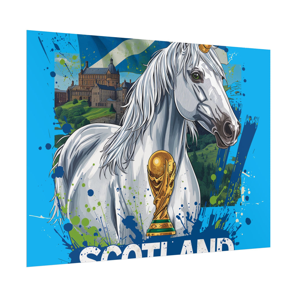 Scotland Soccer Poster 2026 World Cup Tartan Army Wall Art Football Print