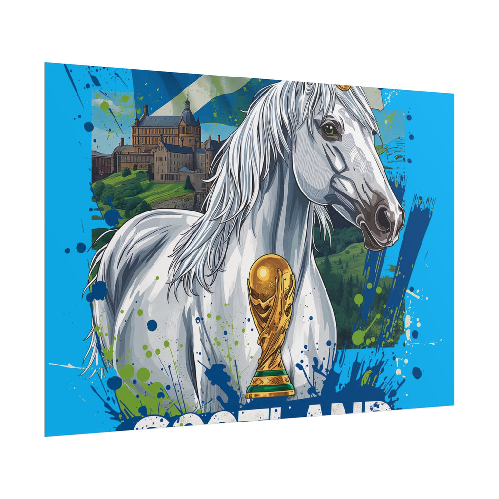 Scotland Soccer Poster 2026 World Cup Tartan Army Wall Art Football Print