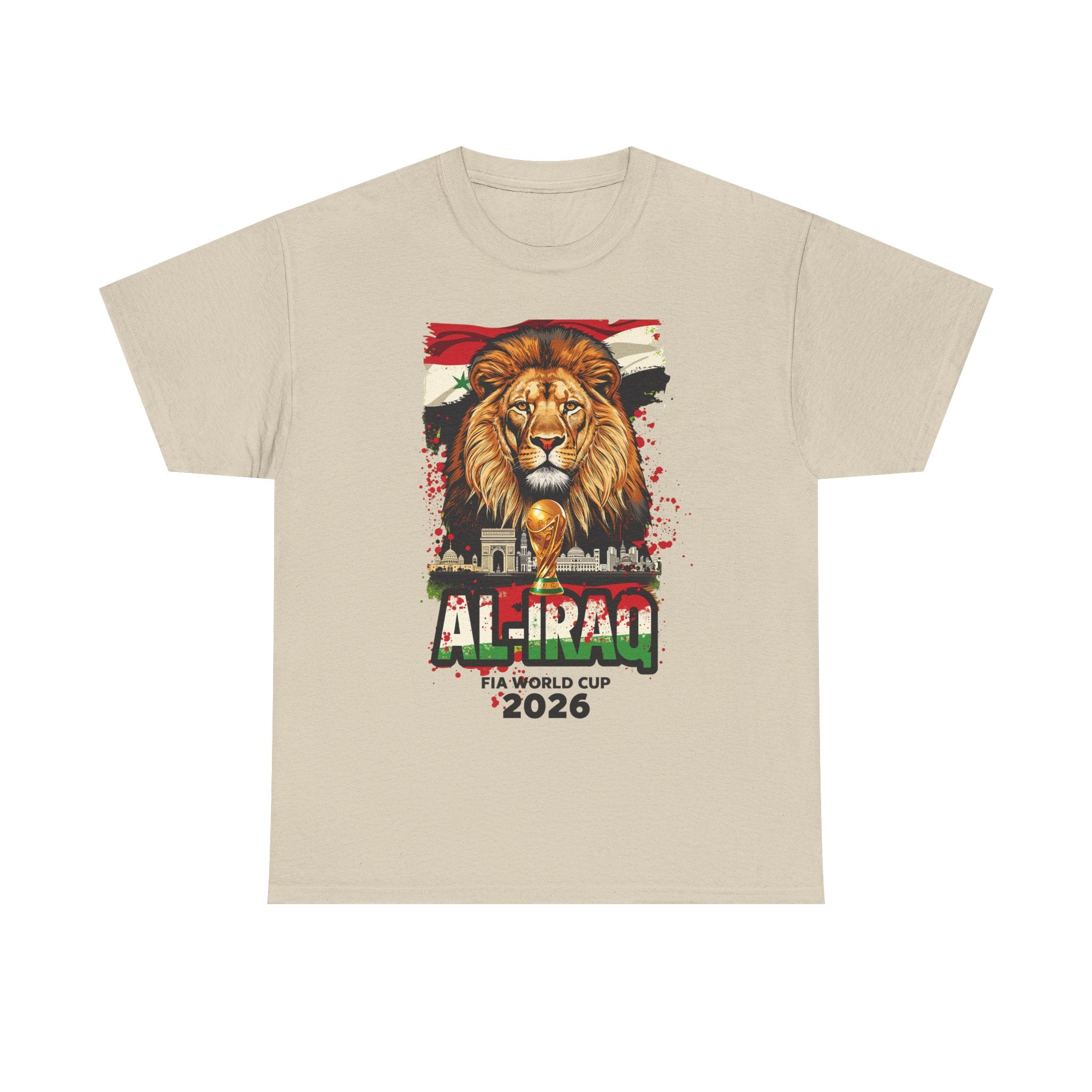 Iraq 2026 FIFA World Cup T-Shirt | Lions of Mesopotamia Fan Gift | Iraq Football Tee | Unisex Graphic Tee