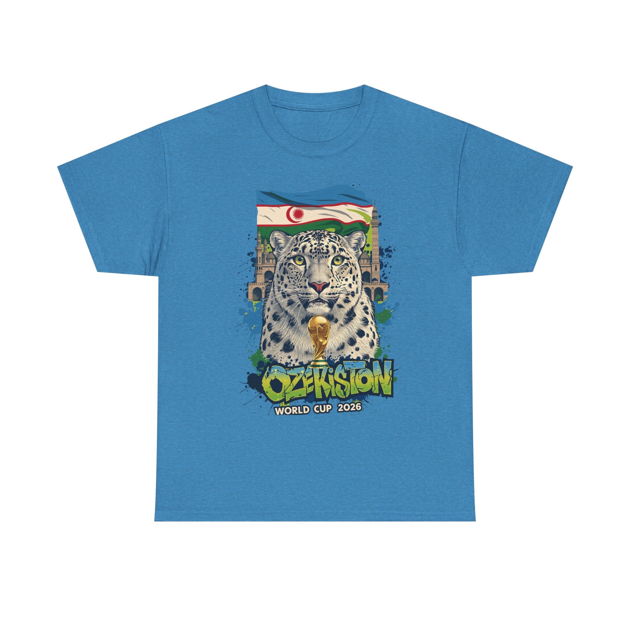 Uzbekistan 2026 FIFA World Cup T-Shirt | White Wolves Fan Gift | O'zbekiston Football Tee | Unisex Graphic Tee