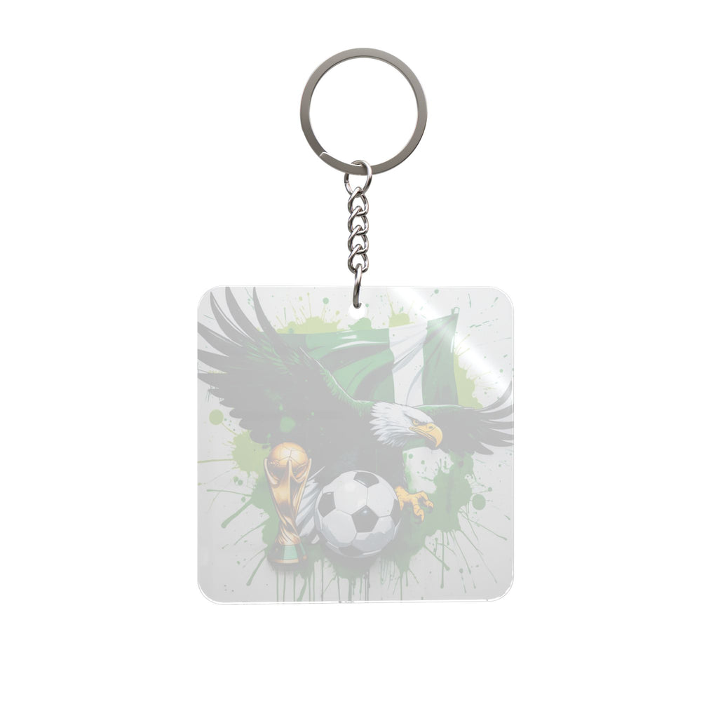 World Cup 2026 Nigeria Keychain Football Fan Gift Soccer Key Ring
