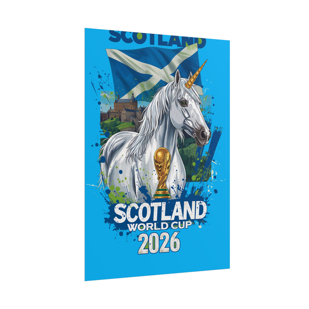 Scotland Soccer Poster 2026 World Cup Tartan Army Wall Art Football Print