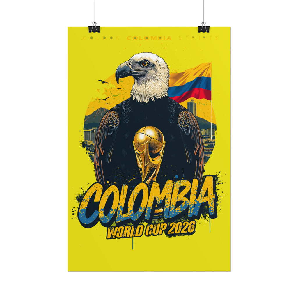 Colombia Soccer Poster 2026 World Cup Los Cafeteros Wall Art Football Print