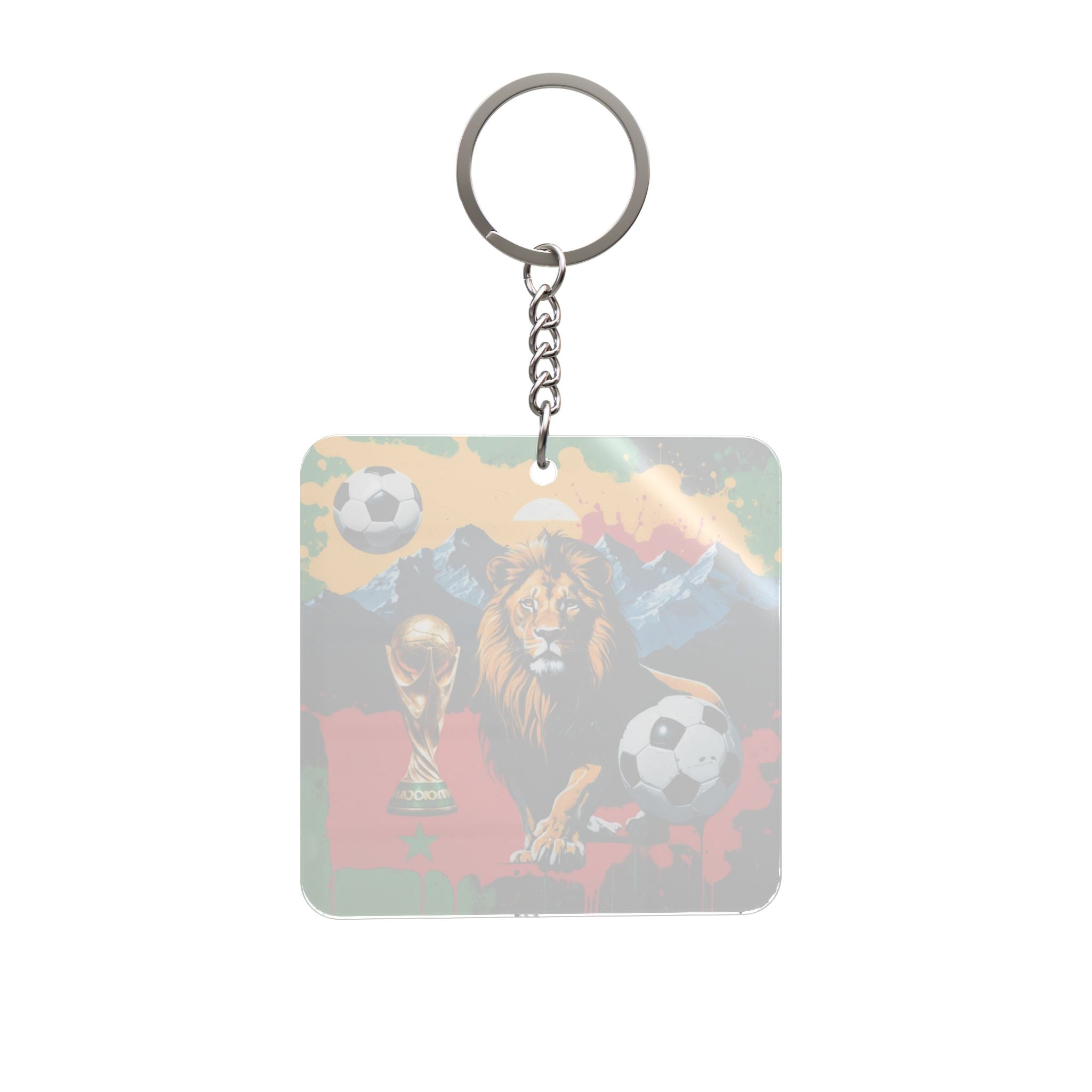 World Cup 2026 Morocco Keychain Football Fan Gift Soccer Key Ring