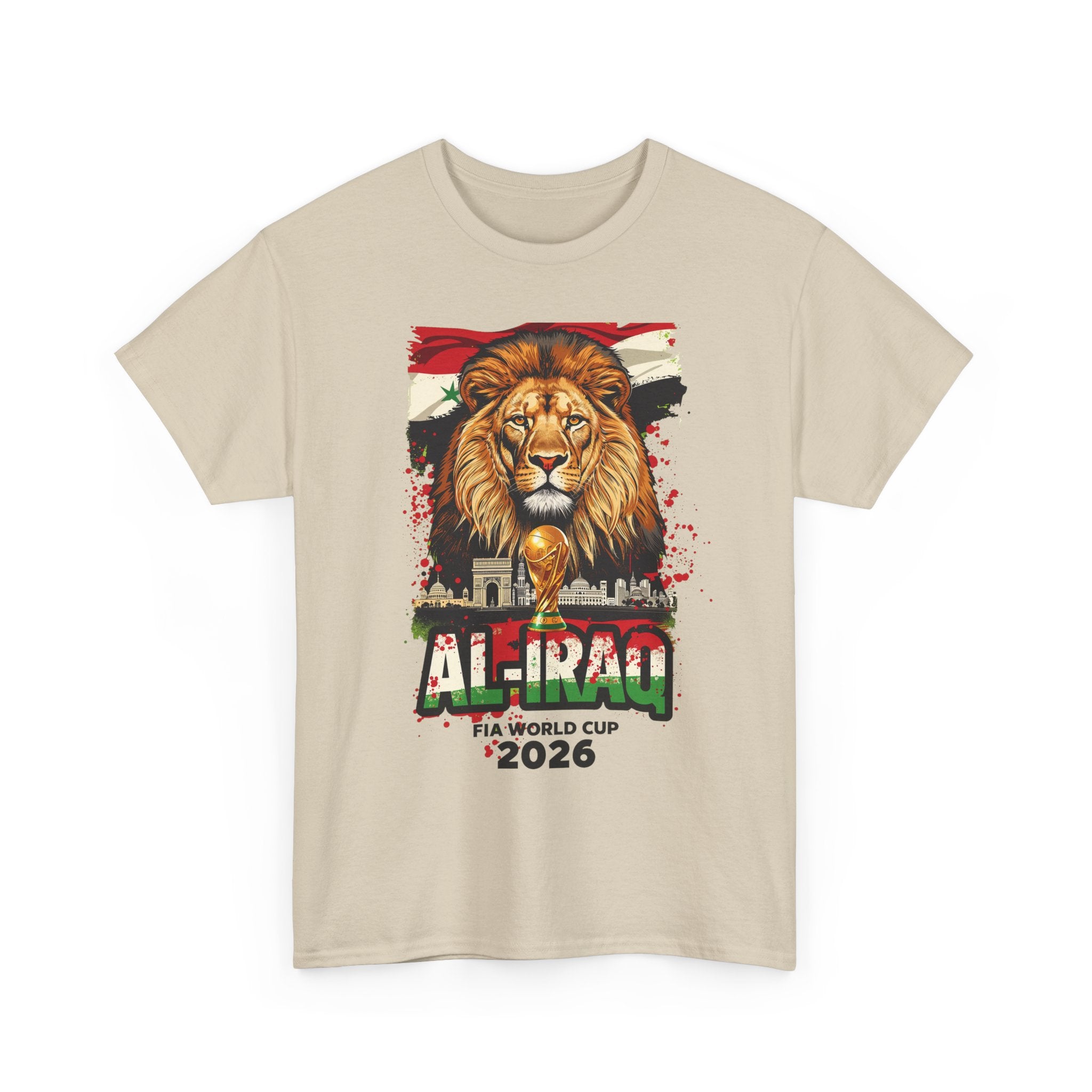 Iraq 2026 FIFA World Cup T-Shirt | Lions of Mesopotamia Fan Gift | Iraq Football Tee | Unisex Graphic Tee