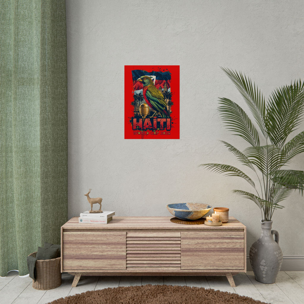 Haiti Soccer Poster 2026 World Cup Les Grenadiers Wall Art Football Print