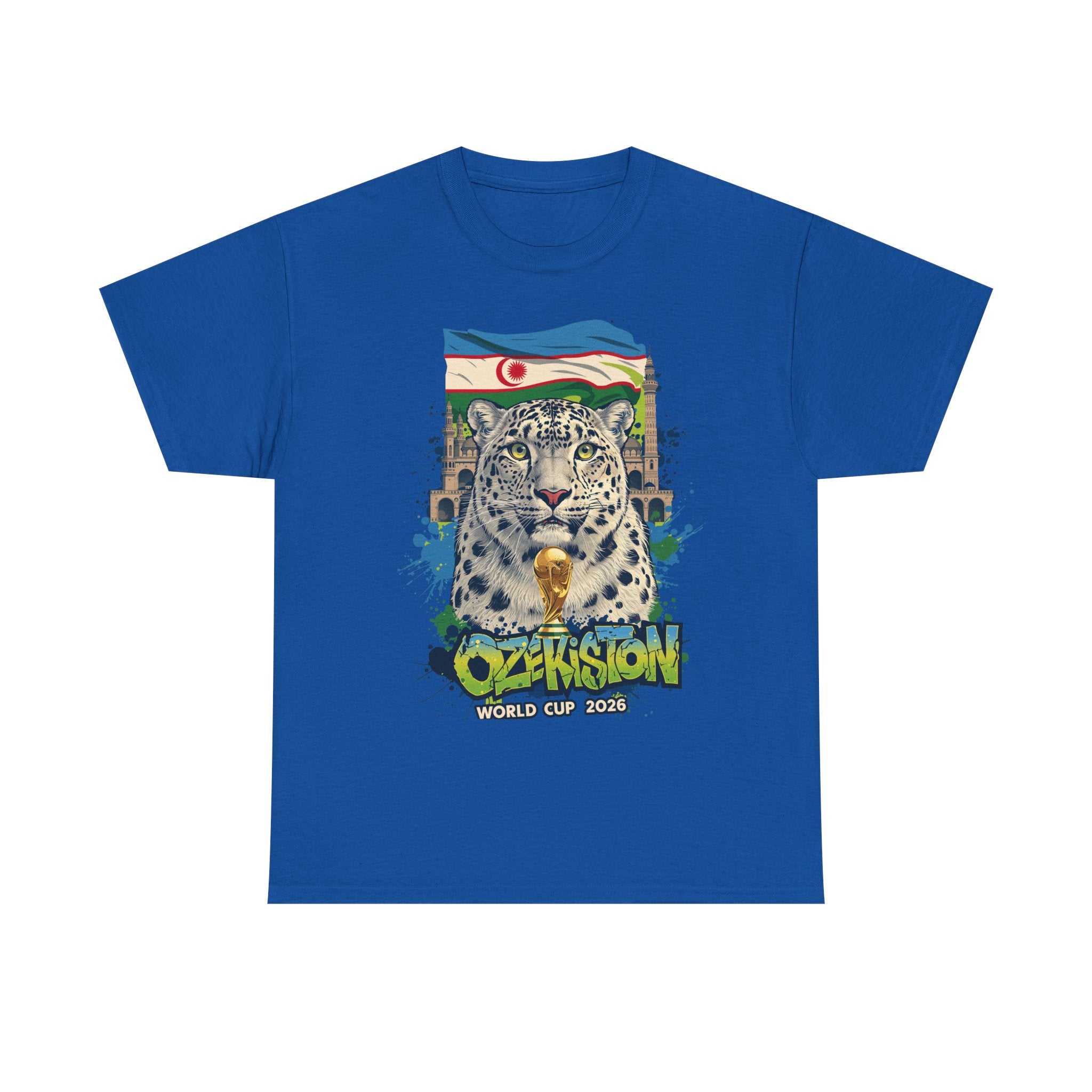 Uzbekistan 2026 FIFA World Cup T-Shirt | White Wolves Fan Gift | O'zbekiston Football Tee | Unisex Graphic Tee