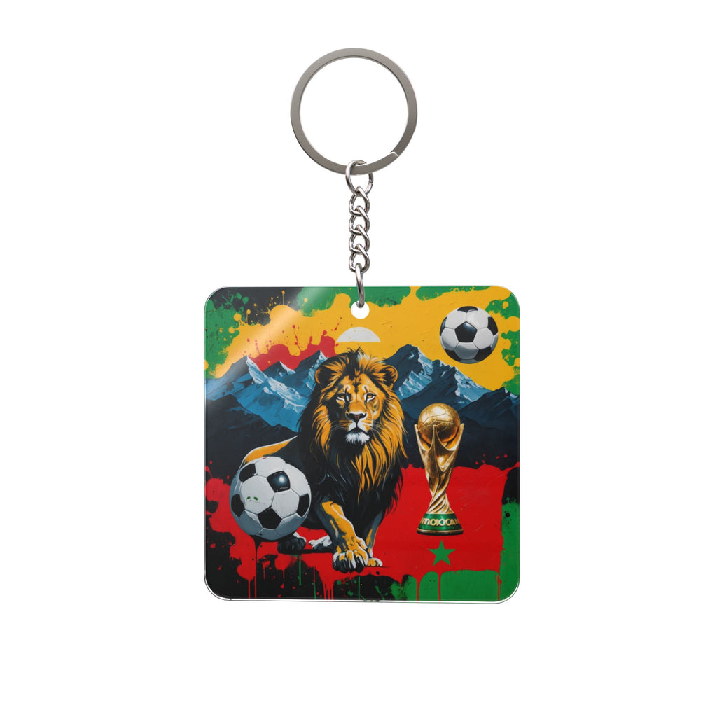 World Cup 2026 Morocco Keychain Football Fan Gift Soccer Key Ring