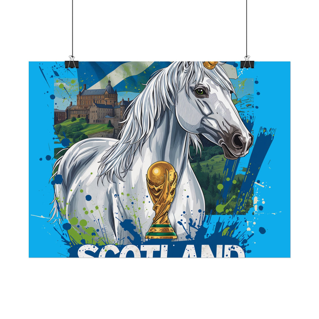 Scotland Soccer Poster 2026 World Cup Tartan Army Wall Art Football Print