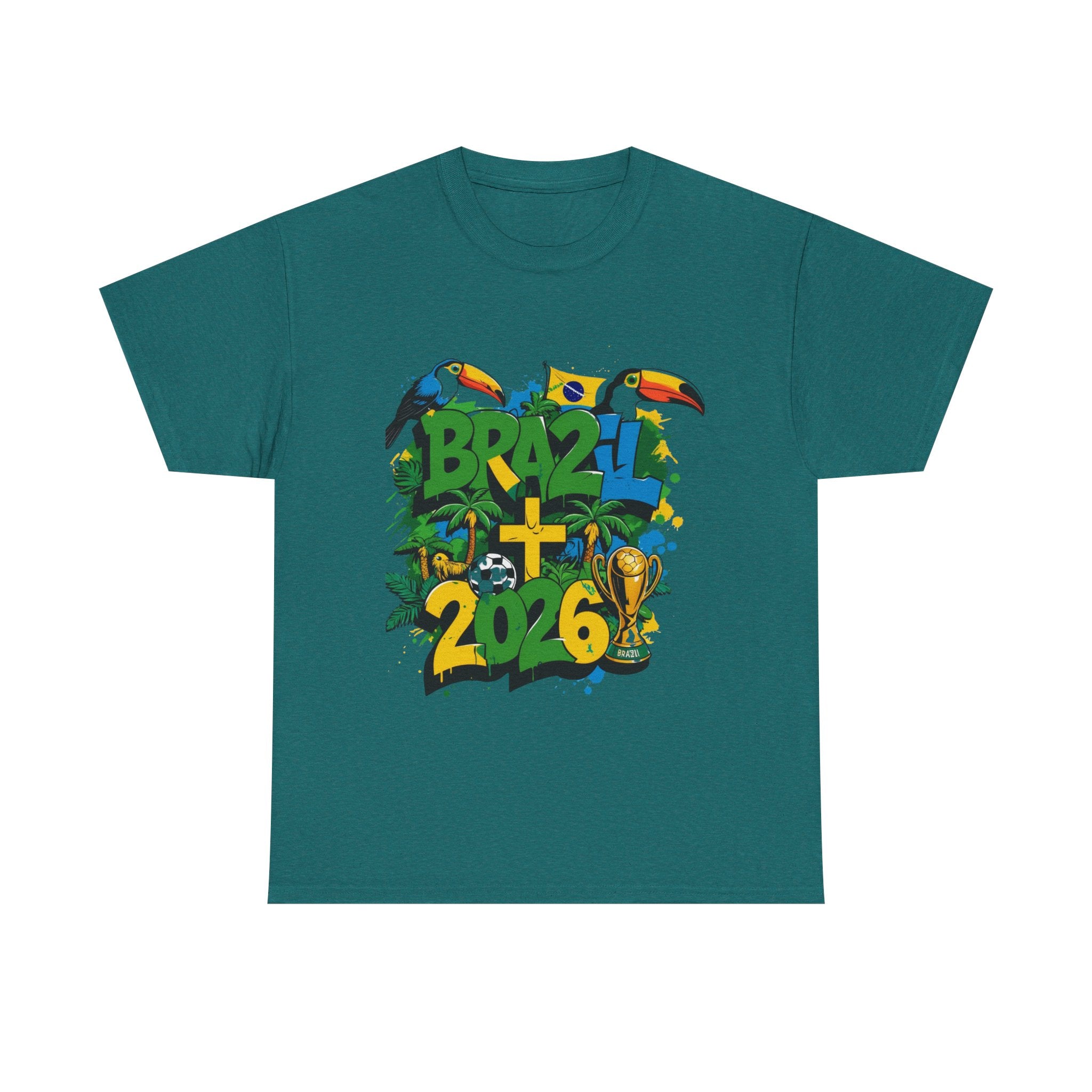 Brazil 2026 Soccer World Cup T-Shirt  Brazil 2026 FIFA World Cup T-Shirt | Brazil Soccer Fan Gift | Football Tee | Unisex