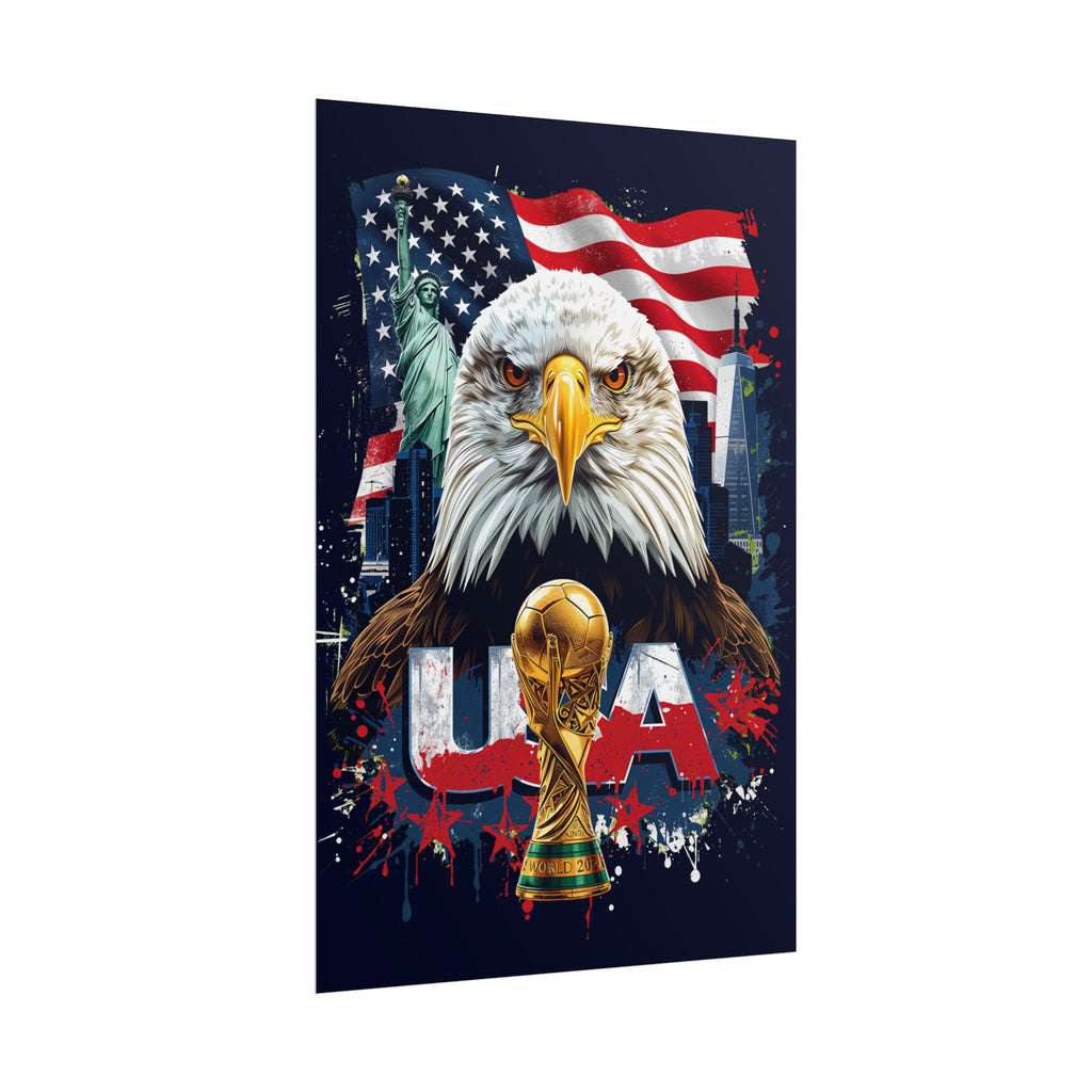 USA Soccer Poster 2026 World Cup Wall Art Team USMNT Football Print Decor