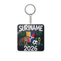 World Cup 2026 Suriname Keychain Football Fan Gift Soccer Key Ring
