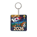 World Cup 2026 South Korea Keychain Football Fan Gift Soccer Key Ring