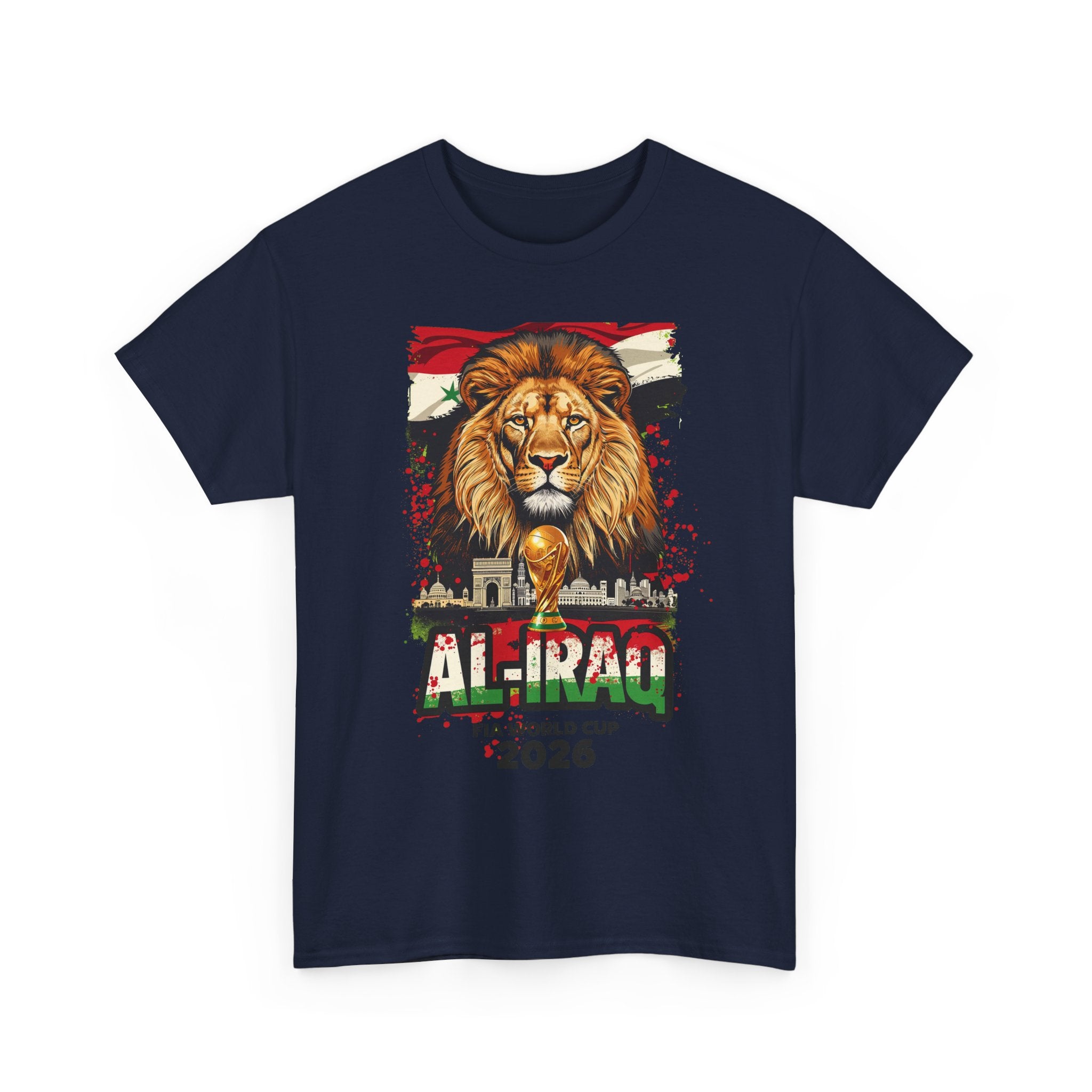 Iraq 2026 FIFA World Cup T-Shirt | Lions of Mesopotamia Fan Gift | Iraq Football Tee | Unisex Graphic Tee