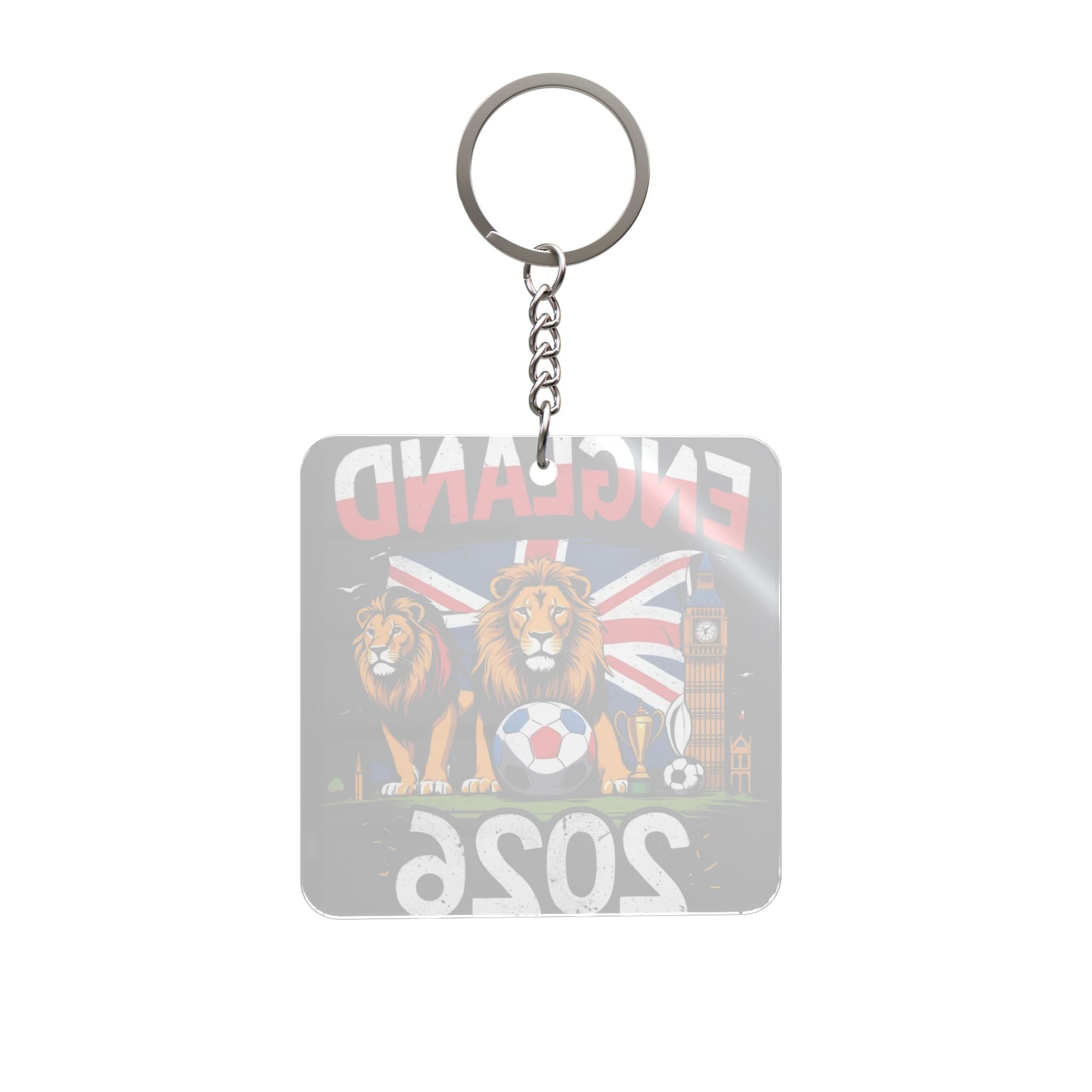 World Cup 2026 England Keychain Football Fan Gift Soccer Key Ring