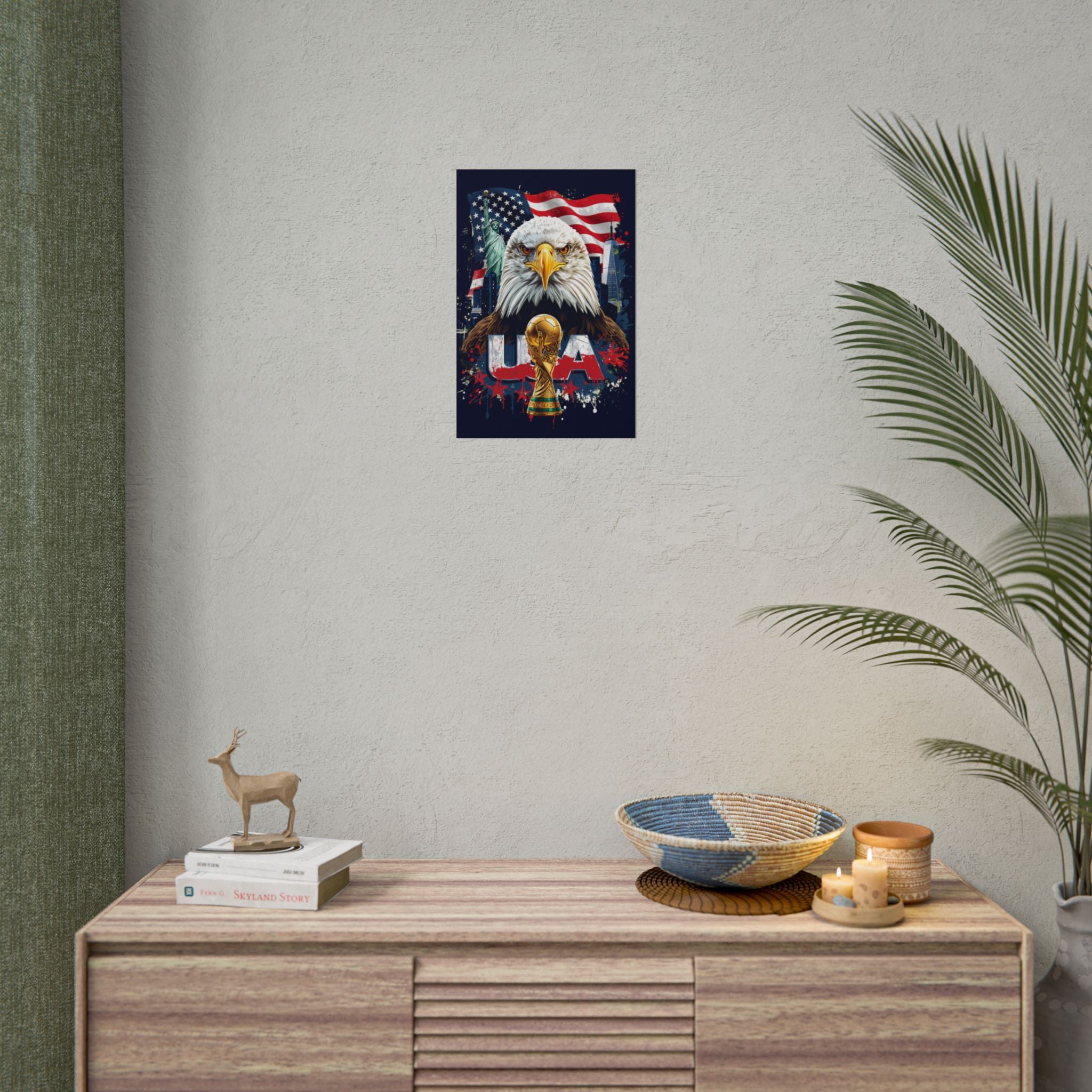 USA Soccer Poster 2026 World Cup Wall Art Team USMNT Football Print Decor