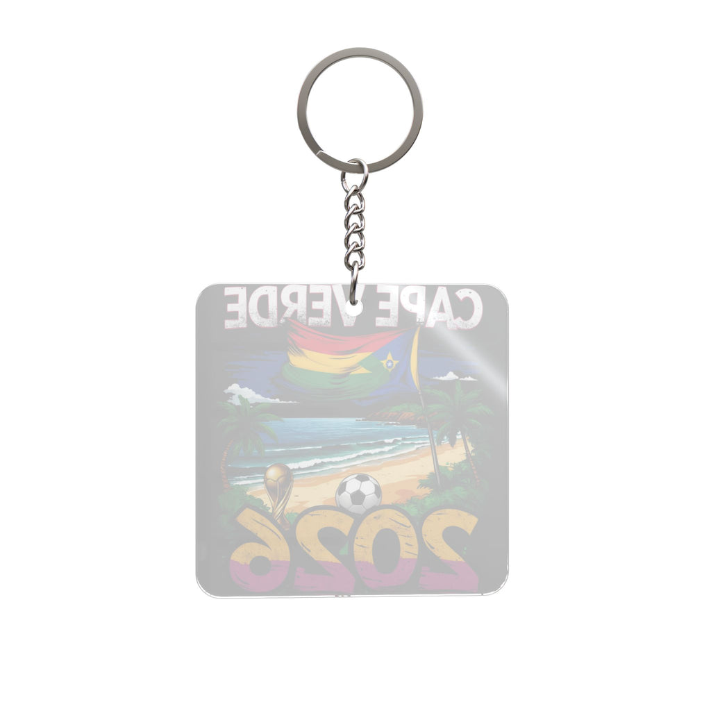 World Cup 2026 Cape Verde Keychain Football Fan Gift Soccer Key Ring