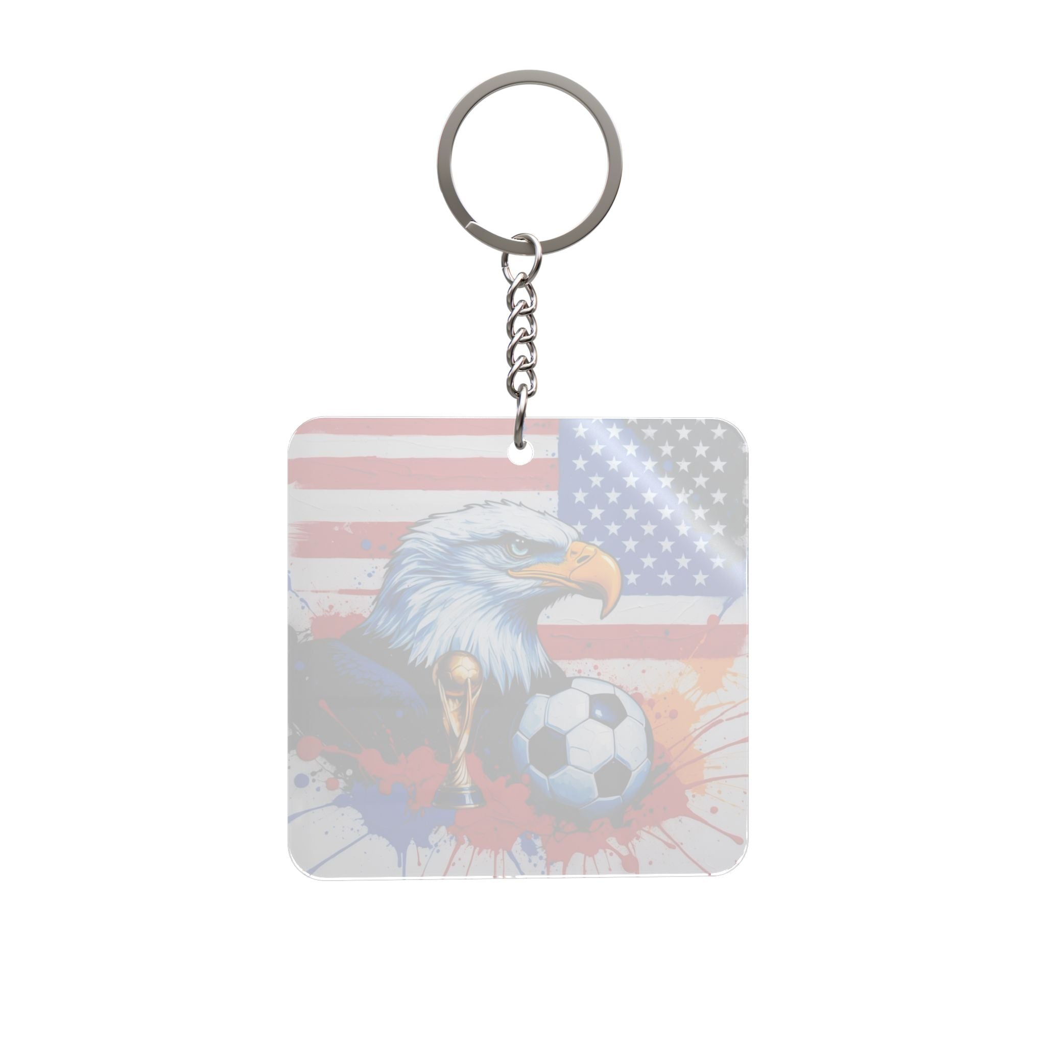 World Cup 2026 United States Keychain Football Fan Gift Soccer Key Ring
