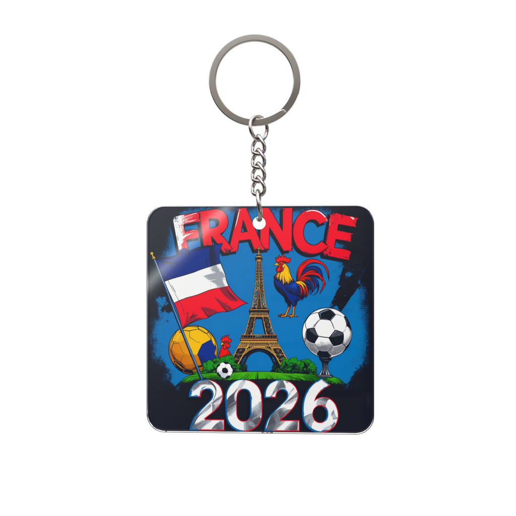 World Cup 2026 France Keychain Football Fan Gift Soccer Key Ring