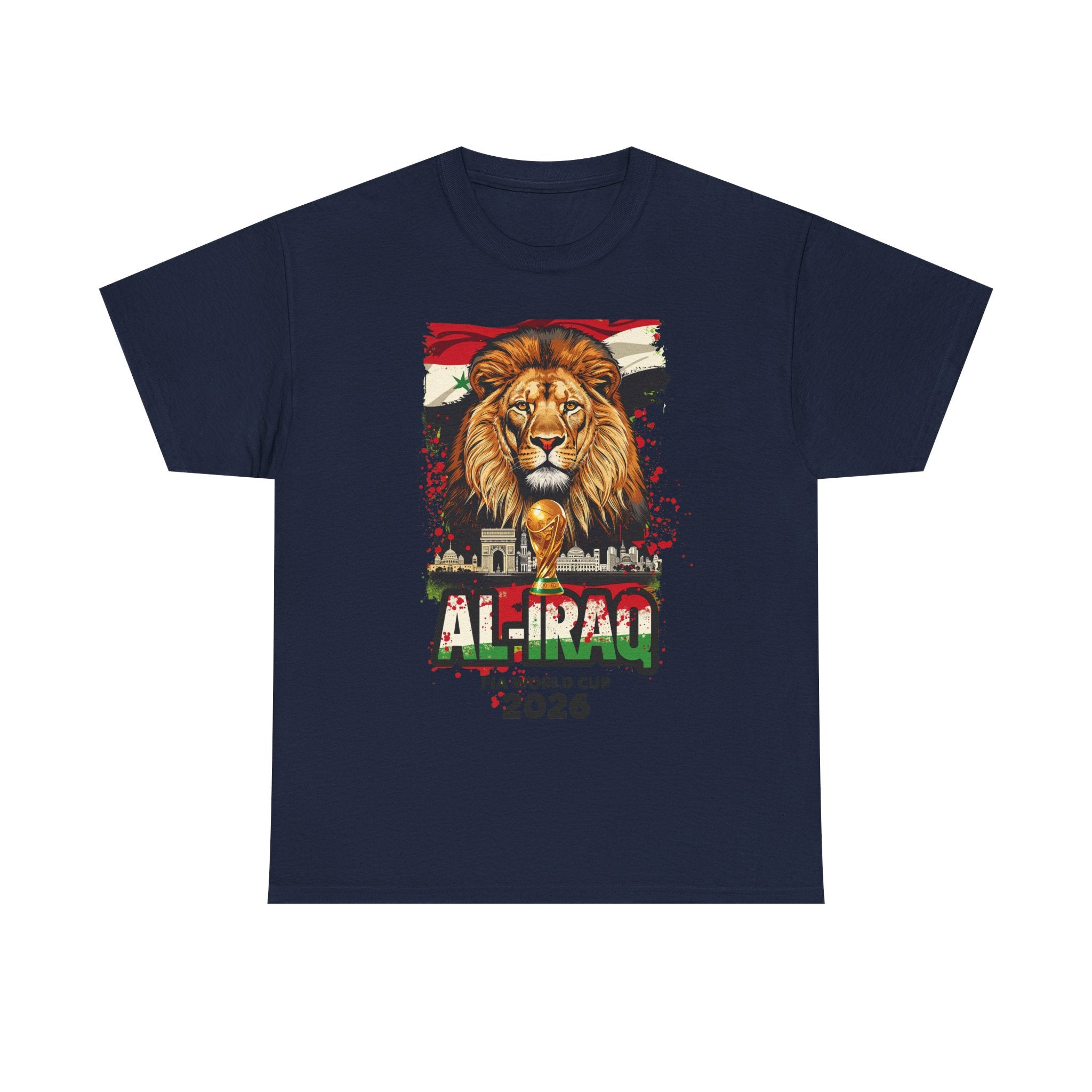 Iraq 2026 FIFA World Cup T-Shirt | Lions of Mesopotamia Fan Gift | Iraq Football Tee | Unisex Graphic Tee