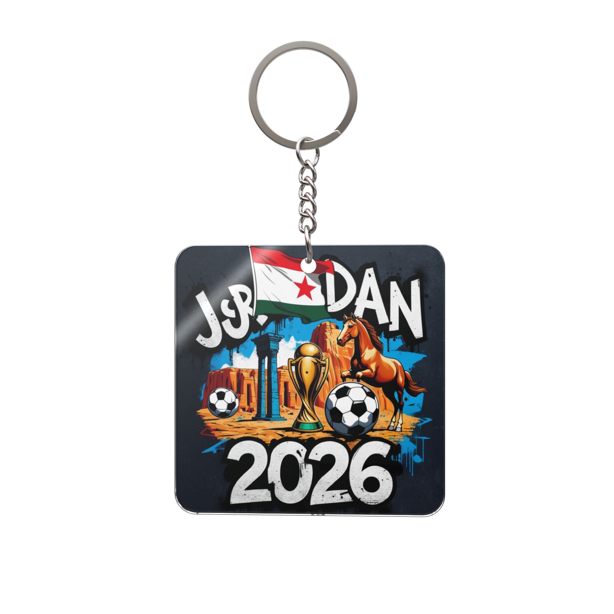 World Cup 2026 Jordan Keychain Football Fan Gift Soccer Key Ring