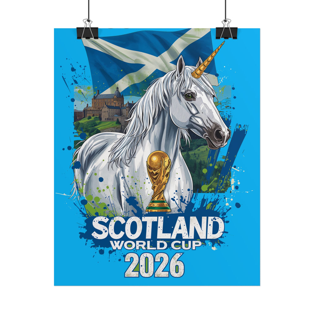 Scotland Soccer Poster 2026 World Cup Tartan Army Wall Art Football Print
