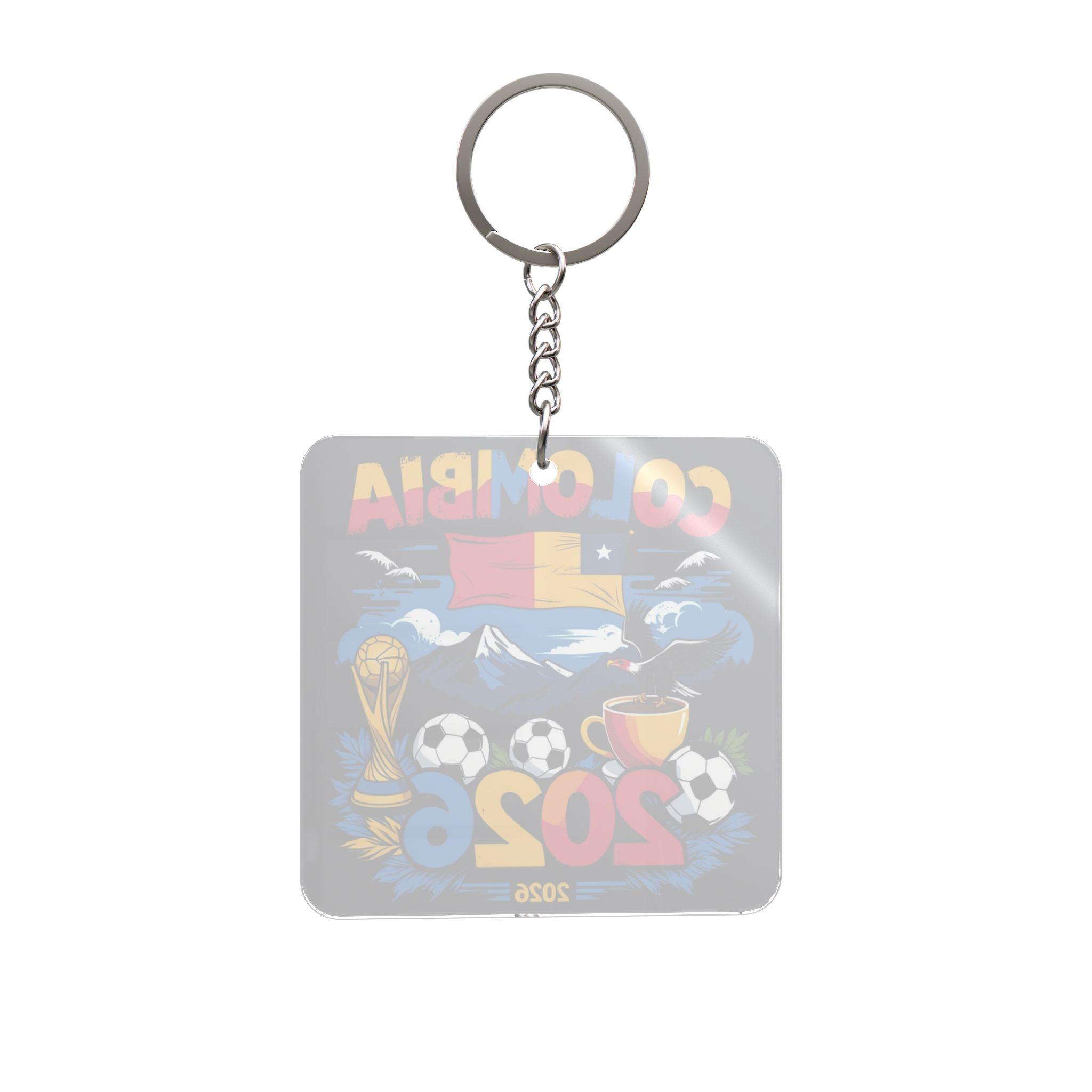 World Cup 2026 Colombia Keychain Football Fan Gift Soccer Key Ring