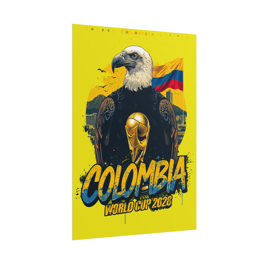 Colombia Soccer Poster 2026 World Cup Los Cafeteros Wall Art Football Print