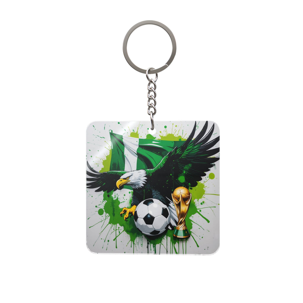 World Cup 2026 Nigeria Keychain Football Fan Gift Soccer Key Ring