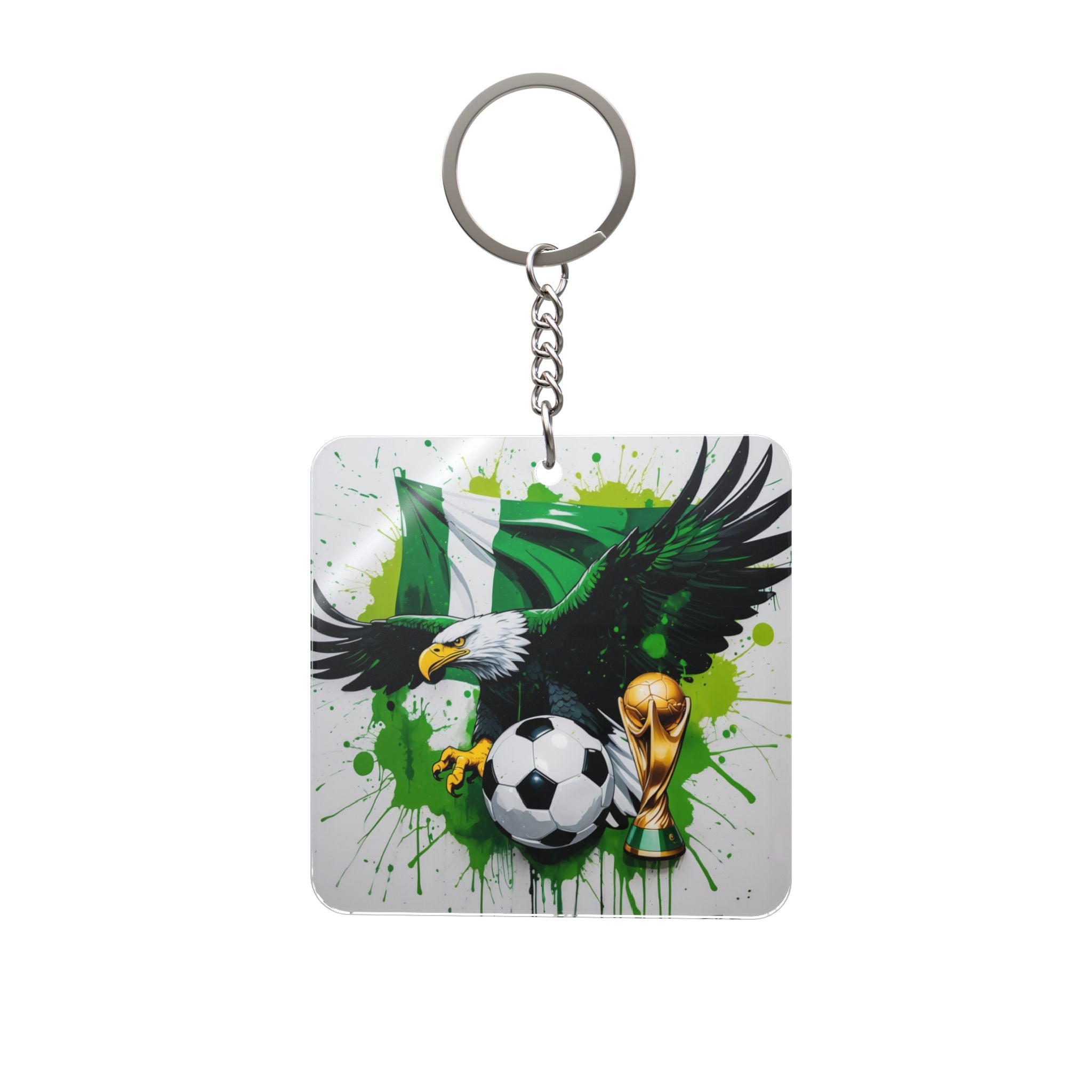 World Cup 2026 Nigeria Keychain Football Fan Gift Soccer Key Ring
