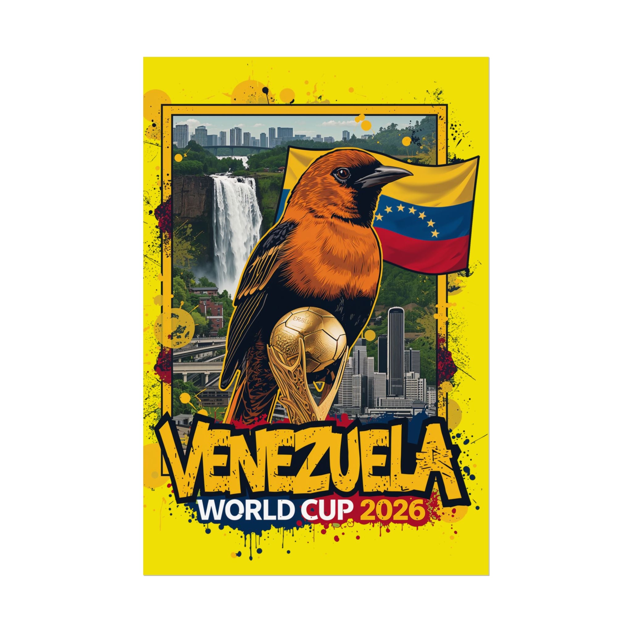 Venezuela World Cup 2026 Poster — Football/Selección Fan Art