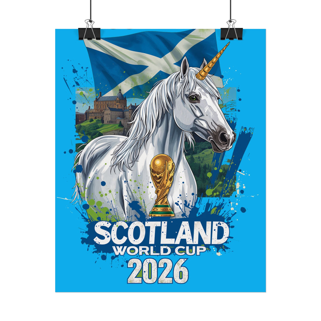Scotland Soccer Poster 2026 World Cup Tartan Army Wall Art Football Print