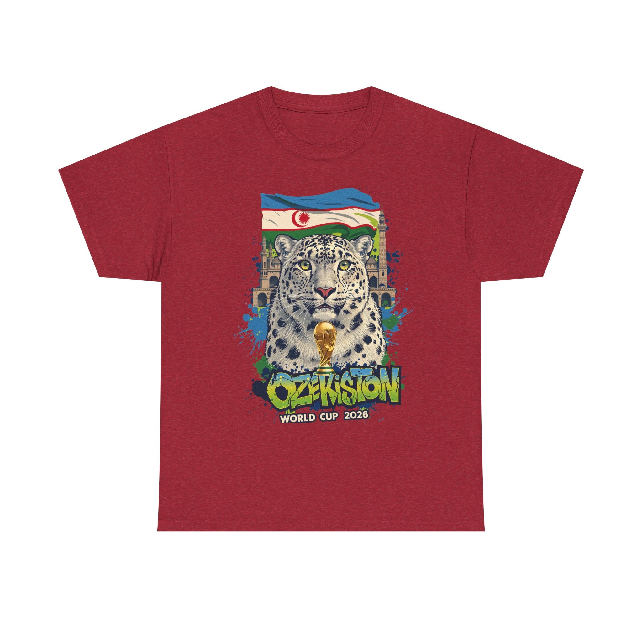Uzbekistan 2026 FIFA World Cup T-Shirt | White Wolves Fan Gift | O'zbekiston Football Tee | Unisex Graphic Tee