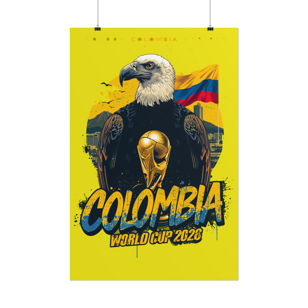Colombia Soccer Poster 2026 World Cup Los Cafeteros Wall Art Football Print