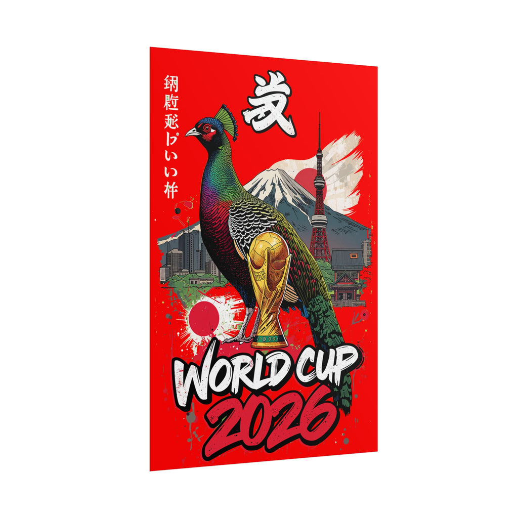 Rolled Poster — World Cup 2026 Japan-Inspired Football Art Print