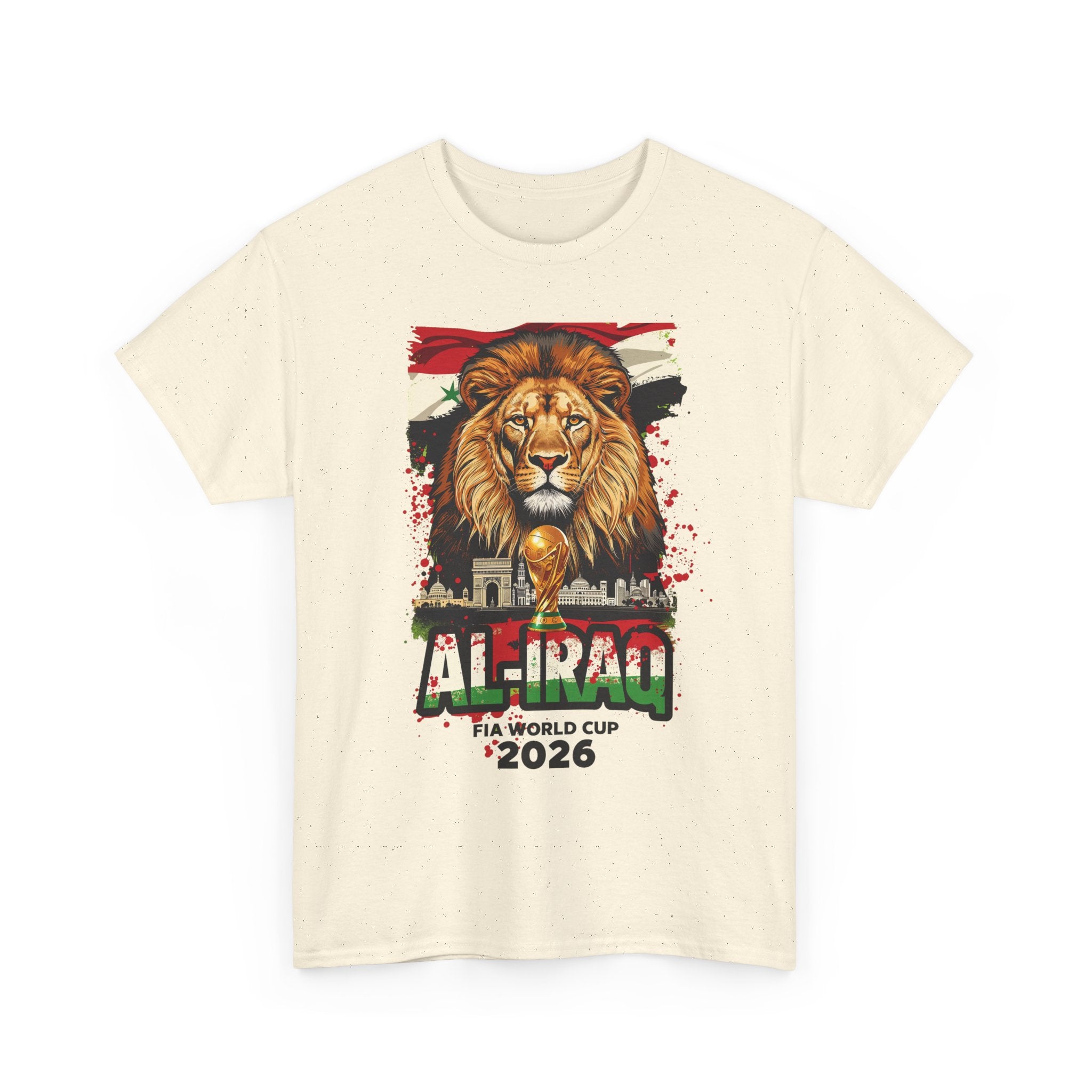 Iraq 2026 FIFA World Cup T-Shirt | Lions of Mesopotamia Fan Gift | Iraq Football Tee | Unisex Graphic Tee