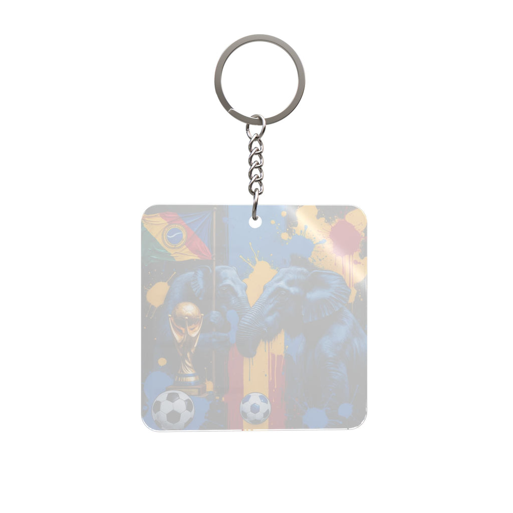 World Cup 2026 DR Congo Keychain Football Fan Gift Soccer Key Ring