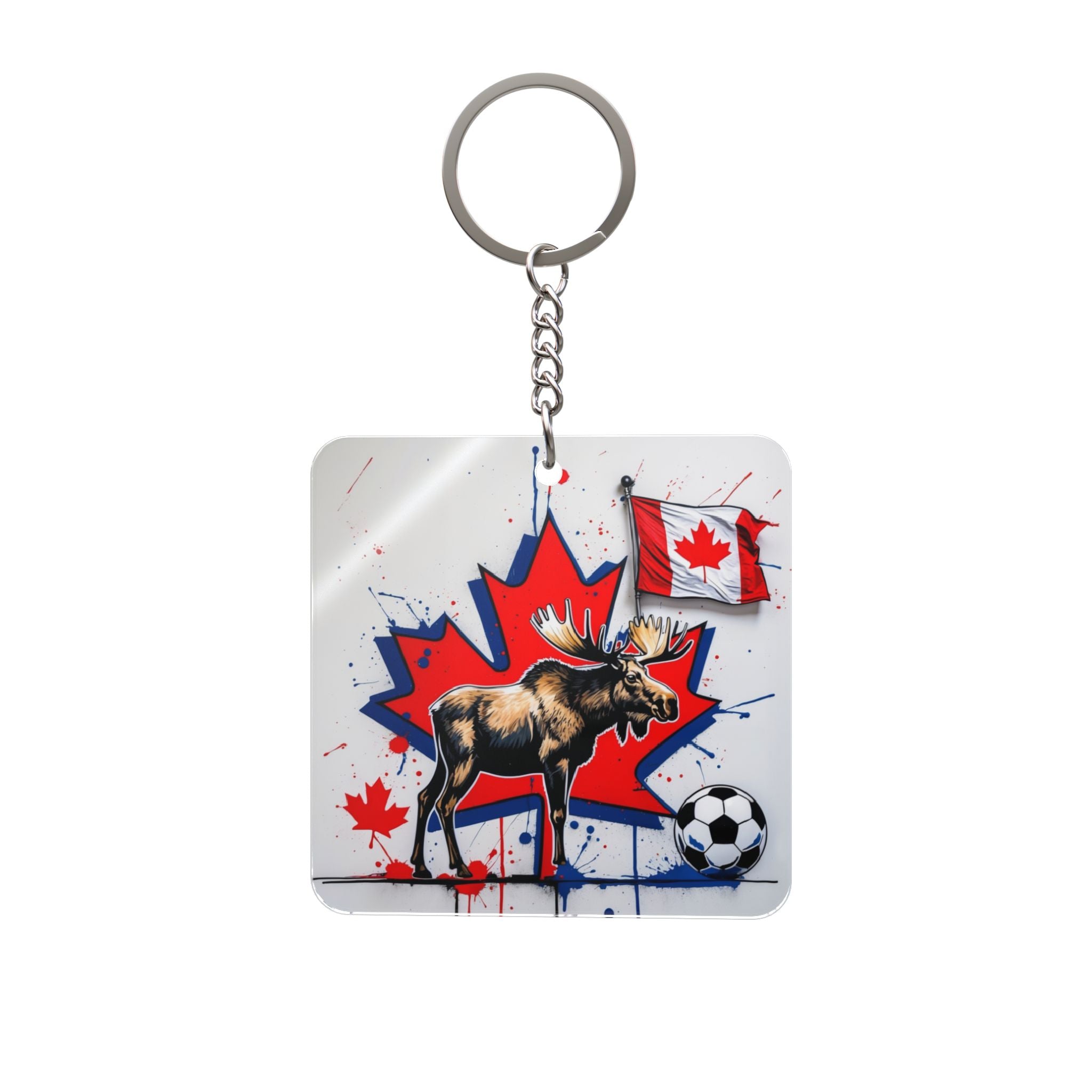 World Cup 2026 Canada Keychain Football Fan Gift Soccer Key Ring