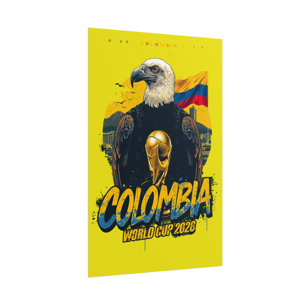 Colombia Soccer Poster 2026 World Cup Los Cafeteros Wall Art Football Print