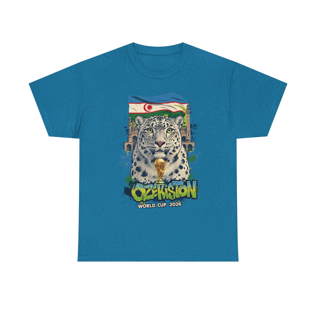 Uzbekistan 2026 FIFA World Cup T-Shirt | White Wolves Fan Gift | O'zbekiston Football Tee | Unisex Graphic Tee
