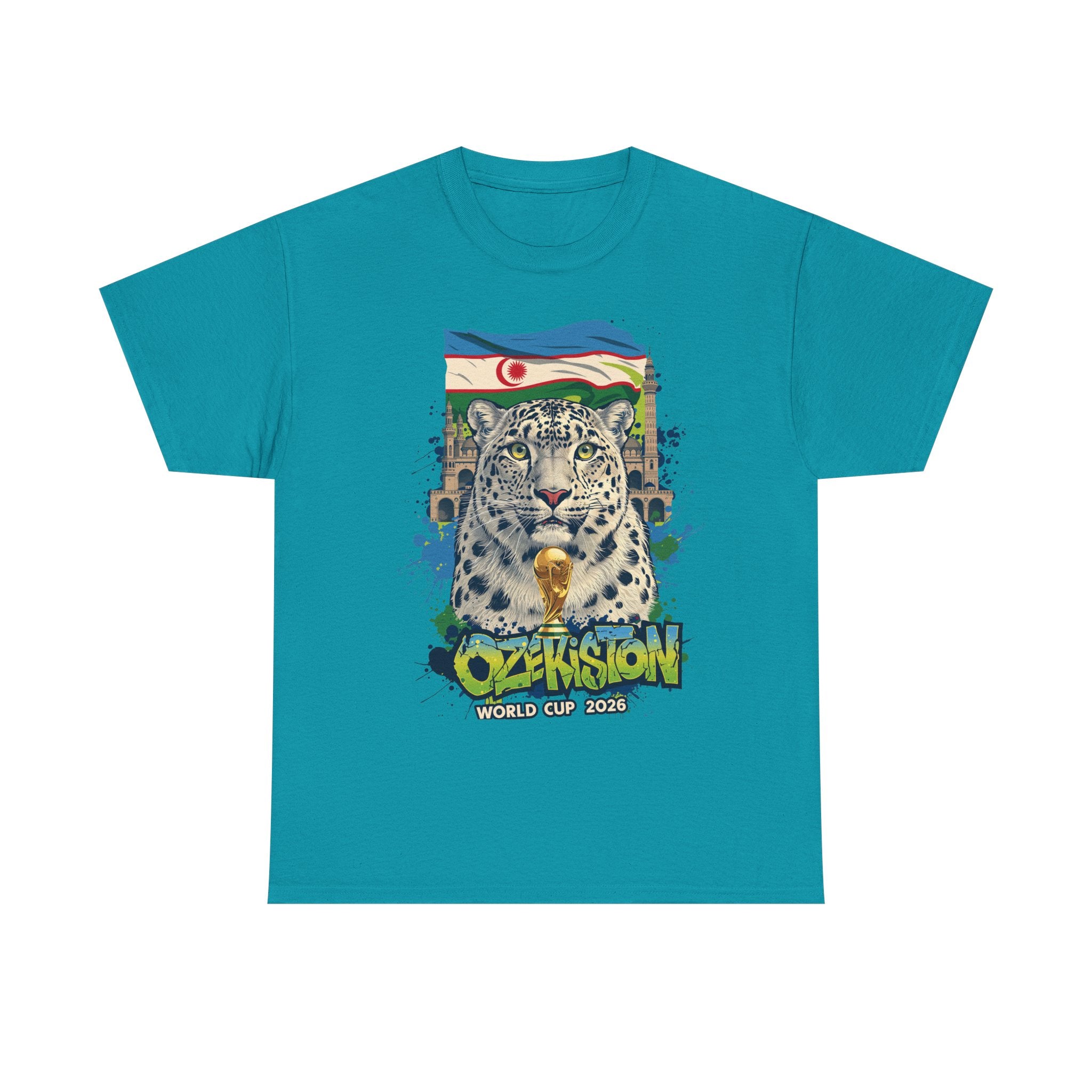 Uzbekistan 2026 FIFA World Cup T-Shirt | White Wolves Fan Gift | O'zbekiston Football Tee | Unisex Graphic Tee