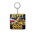 World Cup 2026 Egypt Keychain Football Fan Gift Soccer Key Ring