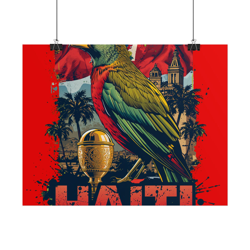 Haiti Soccer Poster 2026 World Cup Les Grenadiers Wall Art Football Print